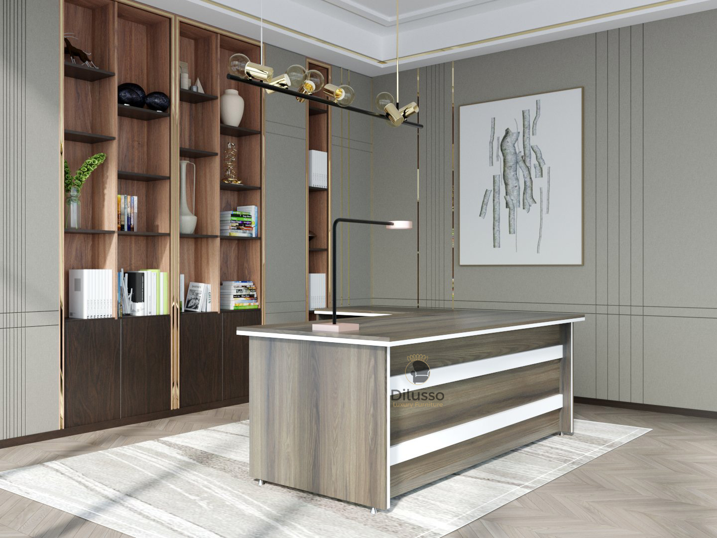 Pare Executive Desk with Side Extension | Dilusso Furniture Nairobi Kenya - Modern Executive Desk in Nairobi, Kenya thumbnail 2