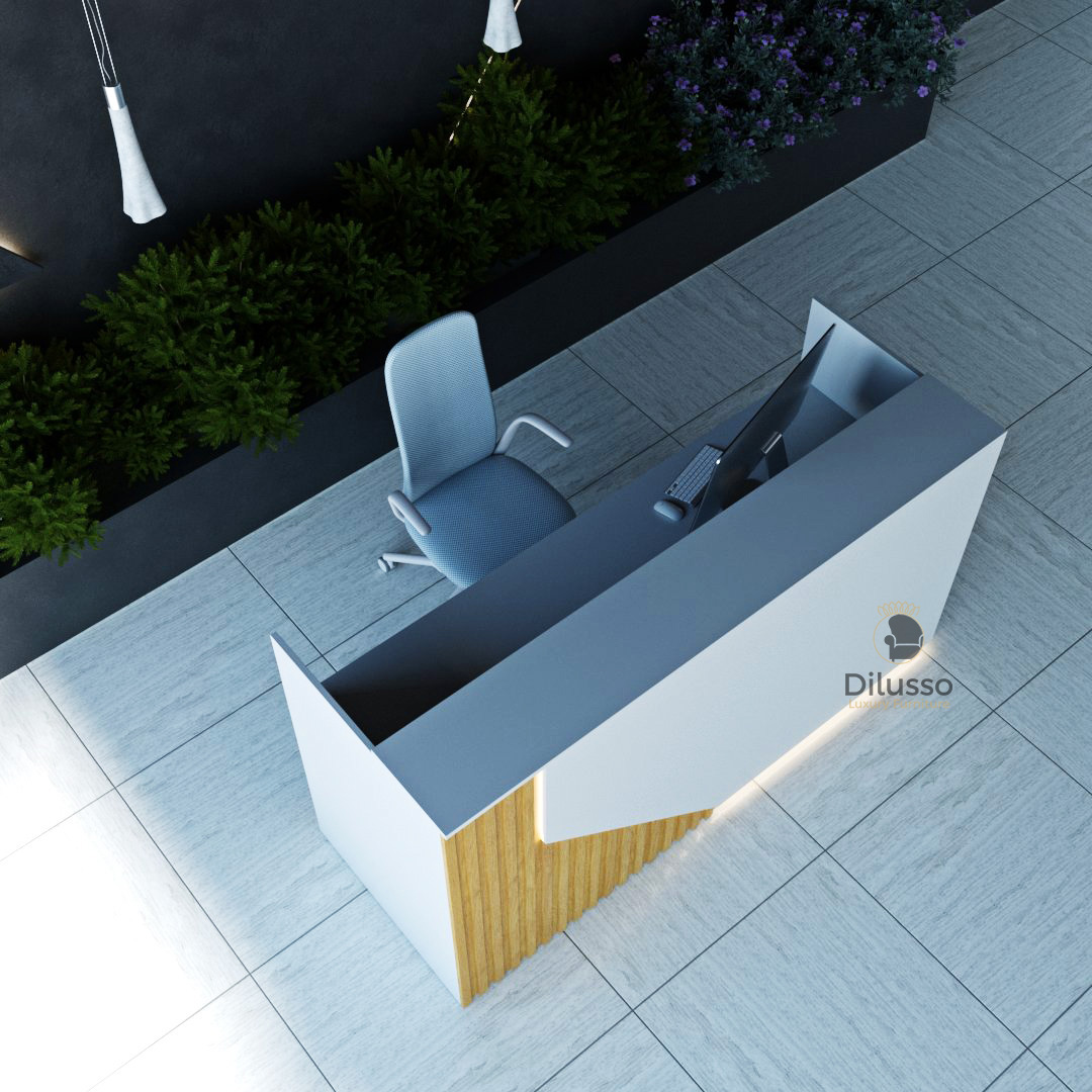 Osaka Reception Desk 1600 x 750 x 1100H mm thumbnail 2