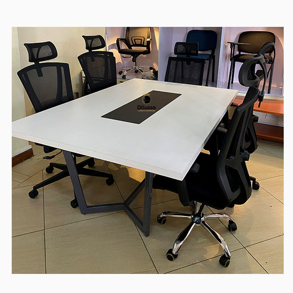 TRIP1812- 6 Pax Conference & Boardroom Table 1800 x 1200 x 745H mm ,36mm Top with Metal Frames thumbnail 2