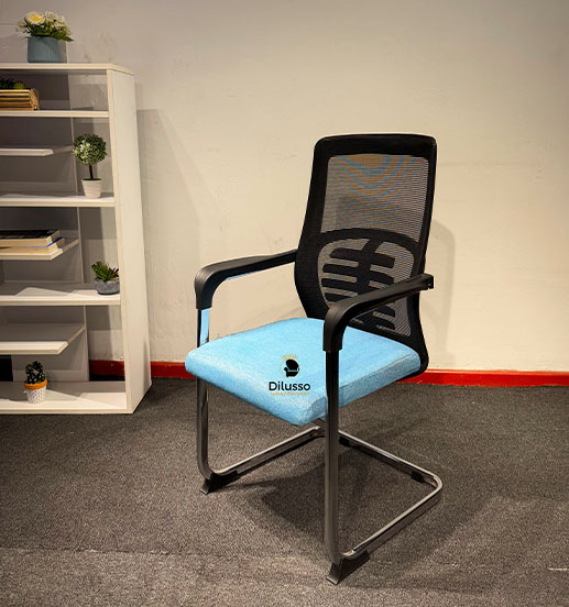 Vex-L Visitors Mesh Chair -Blue thumbnail 2