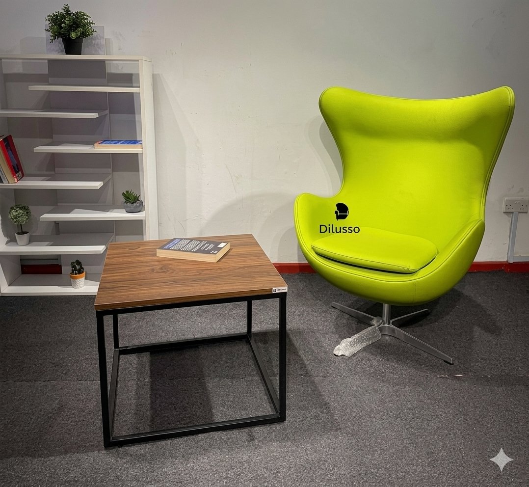 MCT6060-Coffee Table 600 x 600 x450H mm ,18mm Top with Metal Frames - Modern Coffee Tables in Nairobi, Kenya