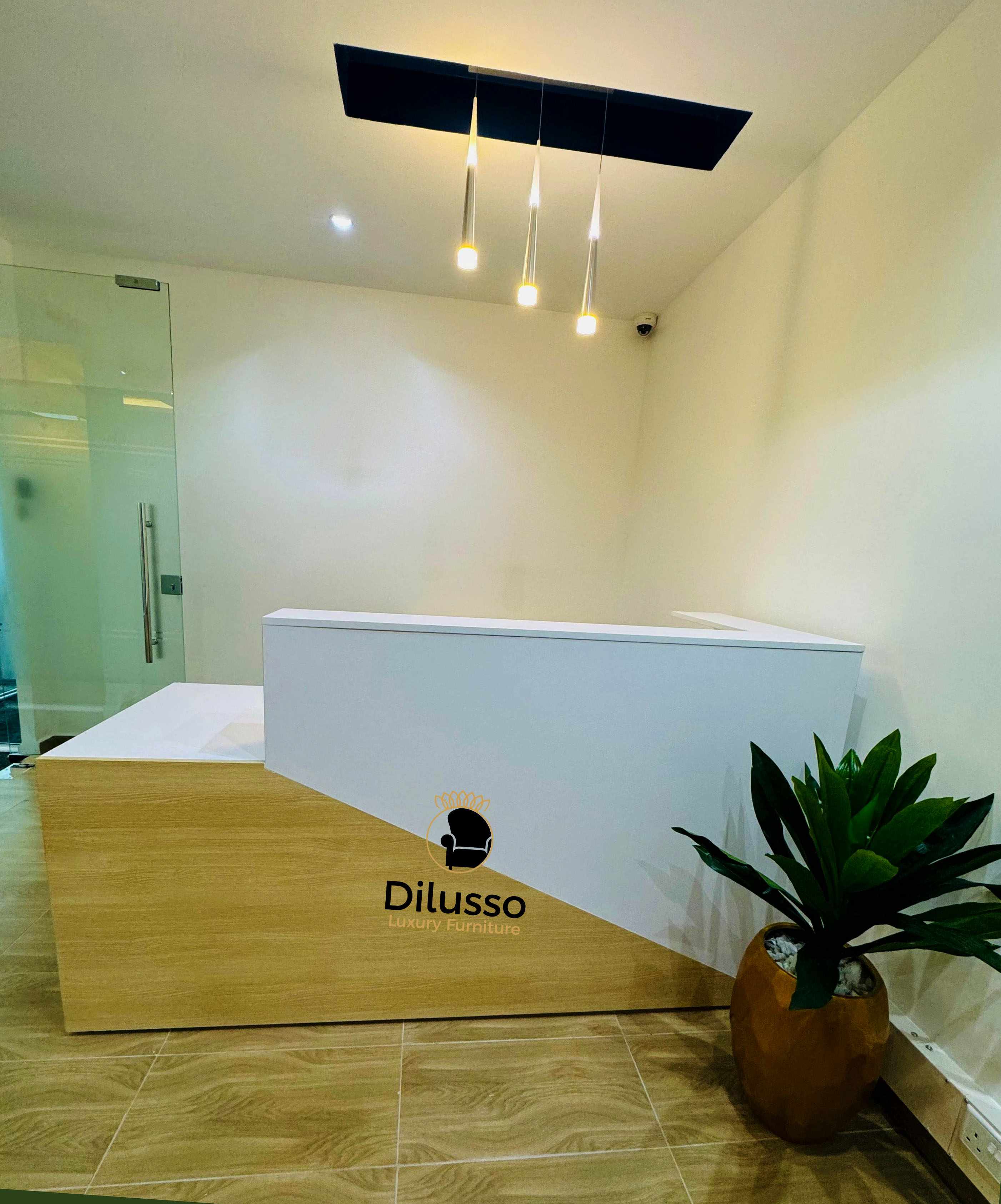 Chiba Reception Desk 1800 x 750 x 1100H mm - Modern Reception desk in Nairobi, Kenya