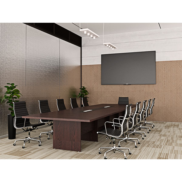 Dium 4814-16 Pax Conference Table  4800 x 1200 x 745Hmm ,36mm top with Tower Legs - Modern Boardroom in Nairobi, Kenya