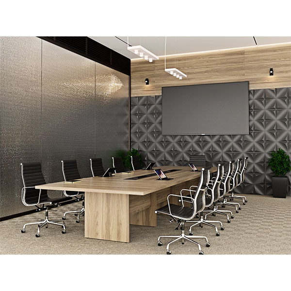 DIUM2412 -8 Pax Conference Table 2400 x 1200 x 745H mm, 36mm Top with Tower Legs - Modern Boardroom in Nairobi, Kenya