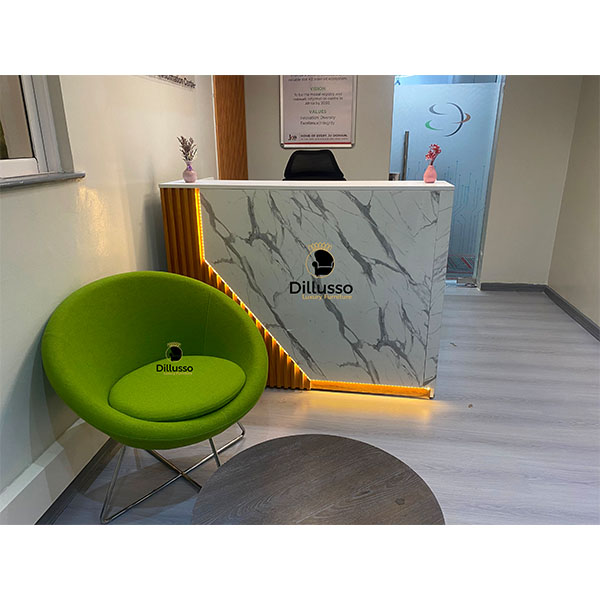 Osaka Reception Desk 1600 x 750 x 745H mm(Marble Finish) - Modern Reception desk in Nairobi, Kenya