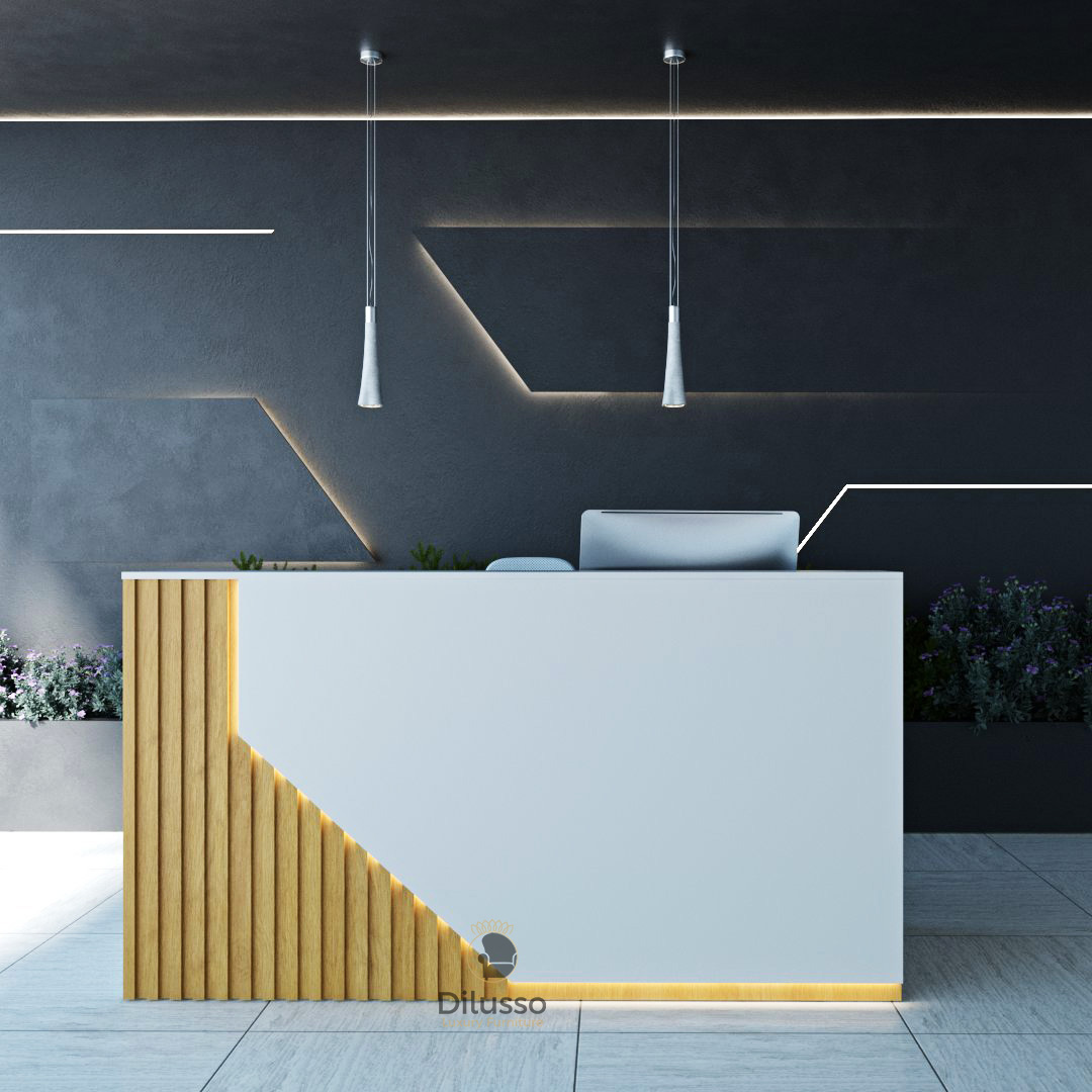 Osaka Reception Desk 1600 x 750 x 1100H mm - Modern Reception desk in Nairobi, Kenya