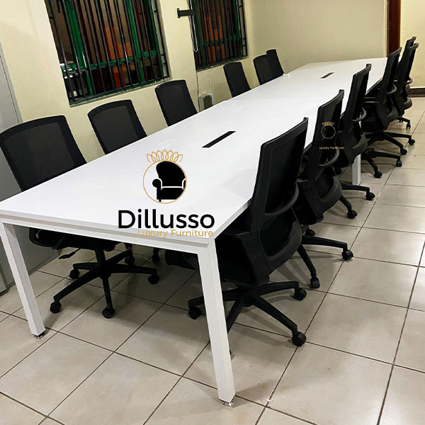 PALA3212-10 Pax Conference Table 3200 x 1200 x 745H mm ,36mm Top with Metal Frames - Modern Boardroom in Nairobi, Kenya
