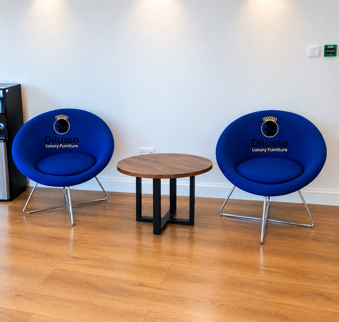 Round Coffee Table with Solid Wood Top and Metal Frame - Modern Coffee Tables in Nairobi, Kenya