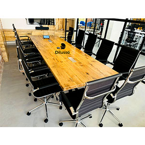 Tanga Executive 16 People Conference & Boardroom Table 4.8m Long * 1.5m Wide(Mango wood Top) - Modern Boardroom in Nairobi, Kenya