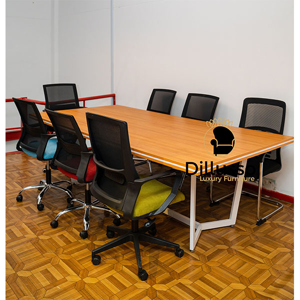 TRIP2412- 8 Pax Boardroom Table 2400 x 1200 x 745H mm,45mm sandwich Top with Metal Frames - Modern Boardroom in Nairobi, Kenya